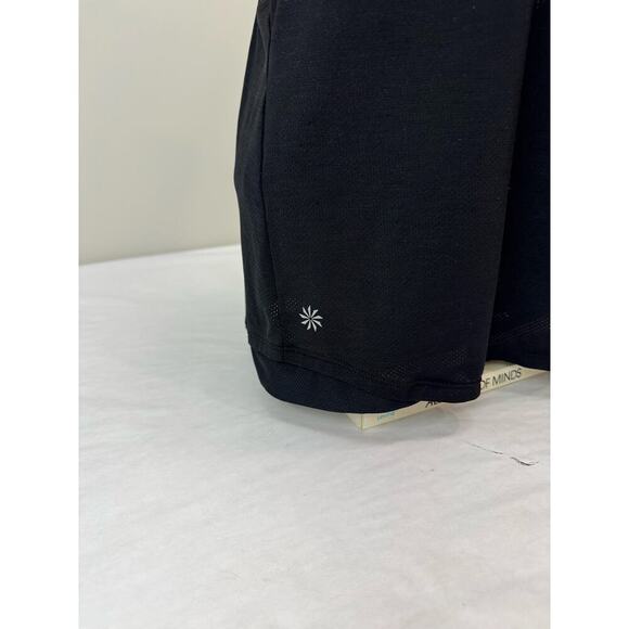 Athleta Gel Mesh Supercharged Tank Top Black Athletic Build-In Bra Medium - Picture 7 of 13